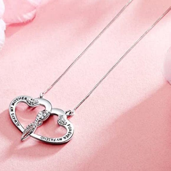 New "Always My Mother Forever My Friend" Necklace - Picture 2 of 4